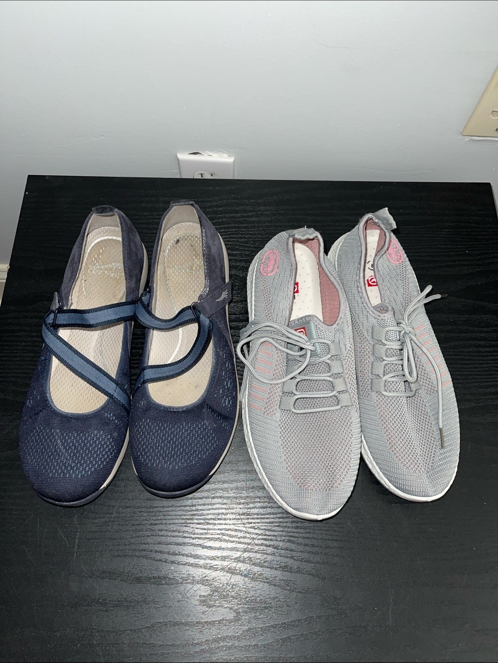 set 2 shoes sneakers (Dansko & red ecko) women's size 8